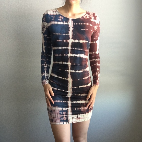 Gypsy 05 Dresses & Skirts - Gypsy 05 longsleeve tie dye bodycon dress size small